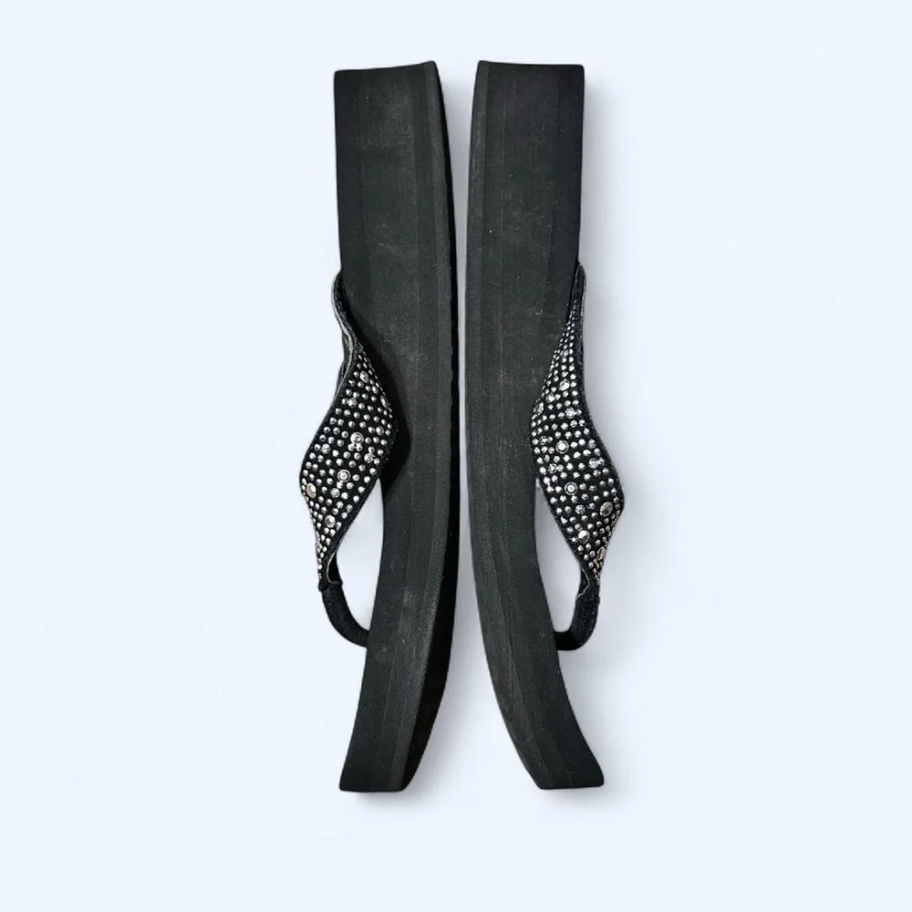 Grunge Black Rhinestone Platform Sandals by Yellow Box! - Picture 5 of 8